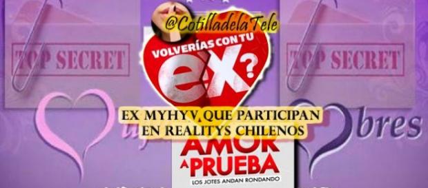 Ex MYHYV que participan en Realitys chilenos Ex MYHYV que participan en Realitys chilenos