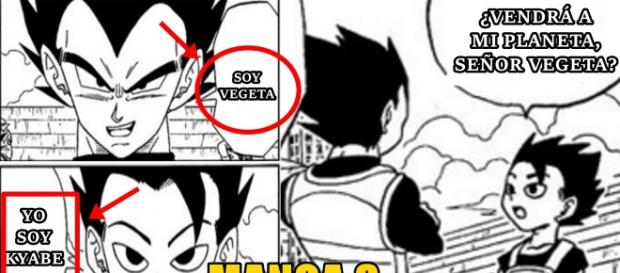 Vegeta y Kyabe conversando sobre saiyajins Vegeta y Kyabe conversando sobre saiyajins