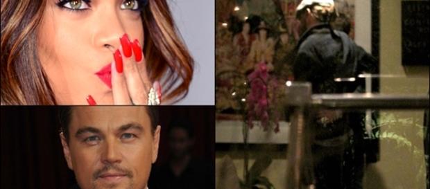 Foto sugere beijo de Rihanna e Leonardo DiCaprio Foto sugere beijo de Rihanna e Leonardo DiCaprio
