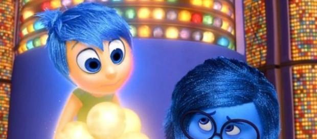 Alegría y tristeza en Inside Out. Foto de Pixar Alegría y tristeza en Inside Out. Foto de Pixar
