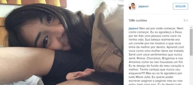 Maju e Japa terminaram e fãs reclamam no Twitter Maju e Japa terminaram e fãs reclamam no Twitter