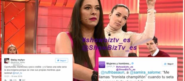 Samira se defiende ante el ataque de Steisy Samira se defiende ante el ataque de Steisy