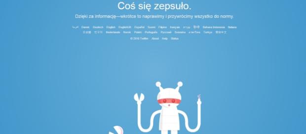 Taki komunikat wita od rana użytkowników Twittera Taki komunikat wita od rana użytkowników Twittera