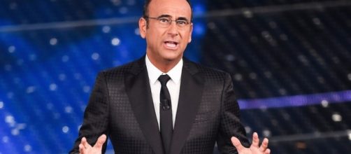 Il conduttore del Festival di Sanremo Carlo Conti