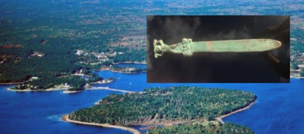 Espada romana encontrada no Canadá. Espada romana encontrada no Canadá.