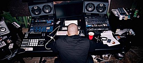 Drake In Studio. [Image via Instagram]