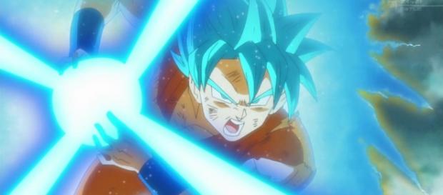 Goku trasformado en super saiyajin Blue Goku trasformado en super saiyajin Blue