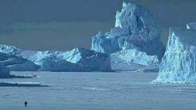 Un canyon tra i ghiacci in Antartide
