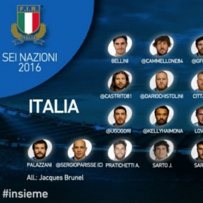 30 convocati dell'Italia per il 6 Nazioni di rugby