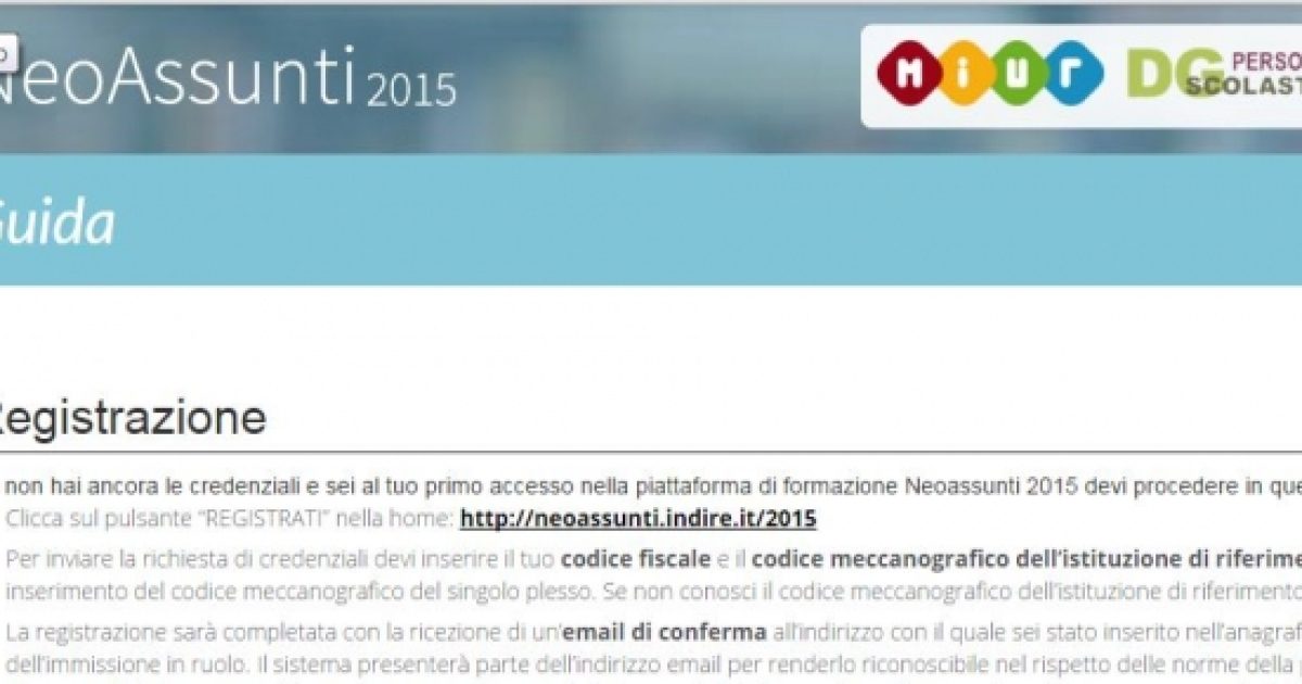 Indire: L'ambiente Si Compone Di Due Spazi, Il Portfolio E I Questionari