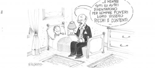 "I ricchi e i poveri" in un disegno di Vito Zocco