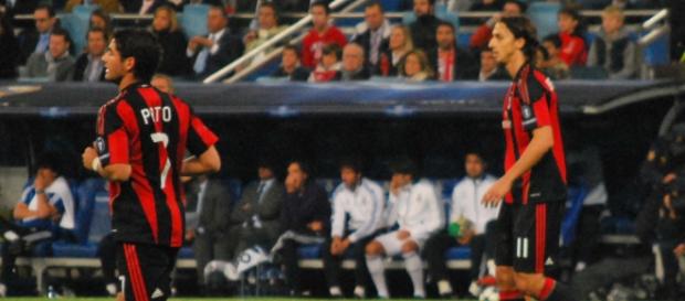 Alexandre Pato en el AC Milán, junto a Ibrahimovic Alexandre Pato en el AC Milán, junto a Ibrahimovic