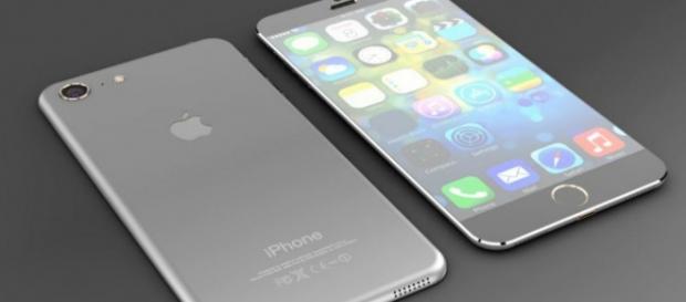 Concepto de un usuario del iPhone 7 Concepto de un usuario del iPhone 7