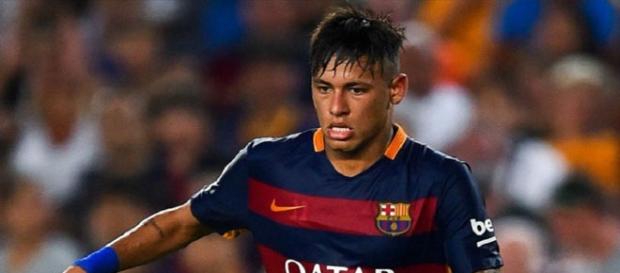 Neymar, durante un partido con el Barça Neymar, durante un partido con el Barça