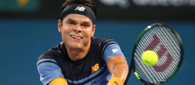 Milos Raonic en la final del torneo de Brisbane Milos Raonic en la final del torneo de Brisbane