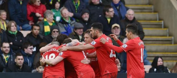 Comemoração dos Jogadores do Liverpool Comemoração dos Jogadores do Liverpool