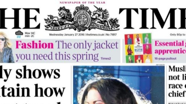 La copertina del Times sul caso di evasione Google