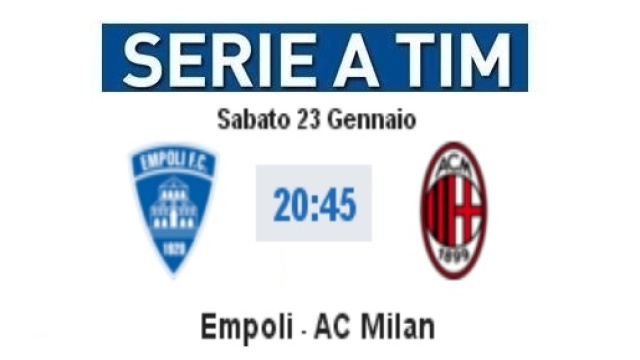 Live Empoli-Milan con video gol e highlights