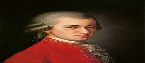 W.A. Mozart in un famoso ritratto