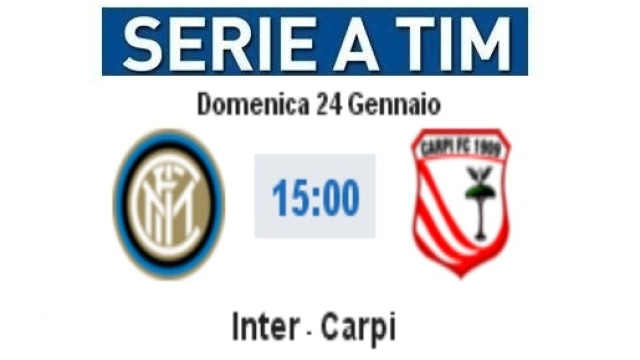 Inter-Carpi in diretta live con video highlights