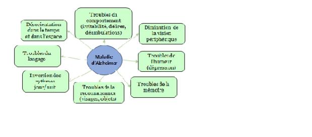 1 : Principaux symptômes de la maladie d'Alzheimer 1 : Principaux symptômes de la maladie d'Alzheimer