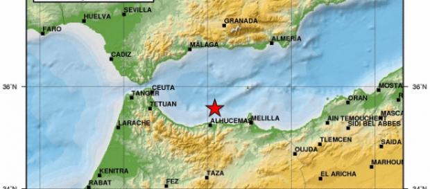 Mapa del epicentro del terremoto creado por el IGN Mapa del epicentro del terremoto creado por el IGN