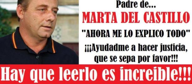Padre de Marta pide ayuda en las redes. Padre de Marta pide ayuda en las redes.