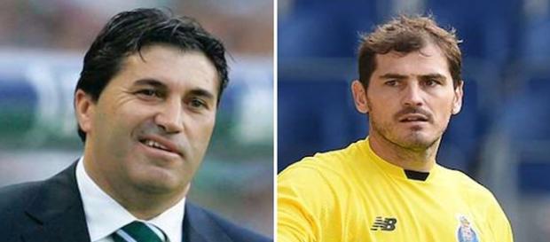 Peseiro y Casillas, técnico y jugador del Oporto Peseiro y Casillas, técnico y jugador del Oporto