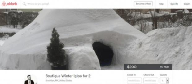 Un igloo in affitto per 200 dollari a notte Un igloo in affitto per 200 dollari a notte
