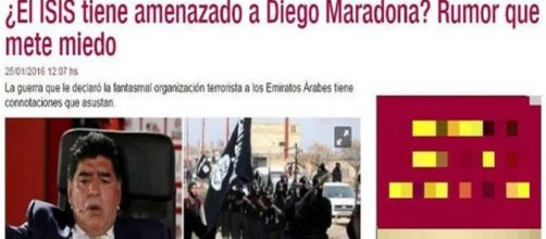 Il titolo del giornale argentino