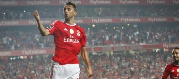 Jonas a festejar um golo pelo Benfica esta época Jonas a festejar um golo pelo Benfica esta época
