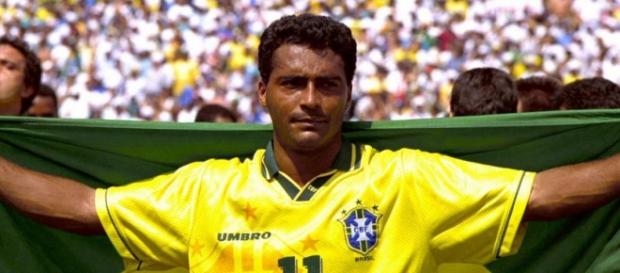 Romário comemorando a conquista da Copa 94 Romário comemorando a conquista da Copa 94