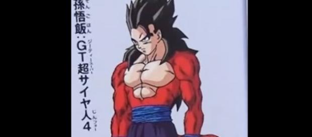 Dibujo de Toriyama para Gohan SS4 Dibujo de Toriyama para Gohan SS4