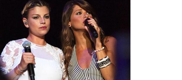 Emma Marrone e Alessandra Amoroso. Emma Marrone e Alessandra Amoroso.