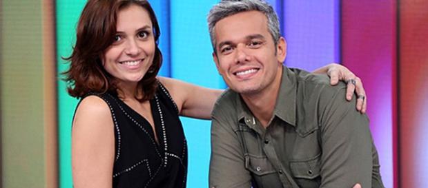 Monica e seu parceiro de bancada, Otaviano Costa Monica e seu parceiro de bancada, Otaviano Costa