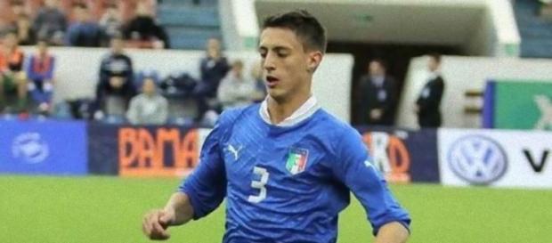 Antonio Barreca con la maglia dell'Under 21 Antonio Barreca con la maglia dell'Under 21