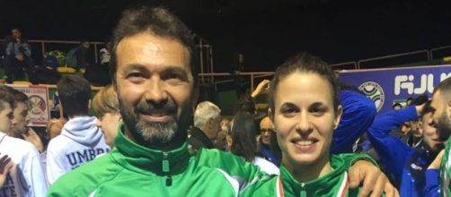 Il Maestro Marco Ruggieri con Elisabetta Prati