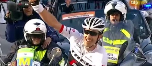 L'arrivo vittorioso di Fabian Cancellara