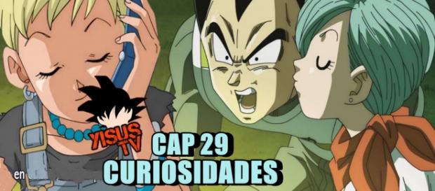 Bulma sorprende a Vegeta con un beso Bulma sorprende a Vegeta con un beso