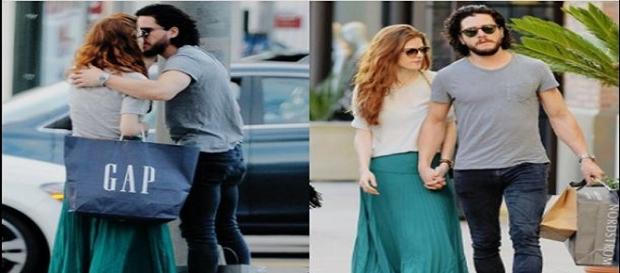 Kit Harington y Rose Leslie en L.A. Splash News Kit Harington y Rose Leslie en L.A. Splash News