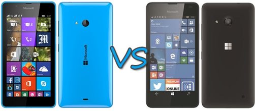 Microsoft: Lumia 540 vs Lumia 550