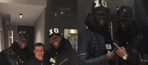 Pogba, Raiola e Mario Balotelli a cena a Milano