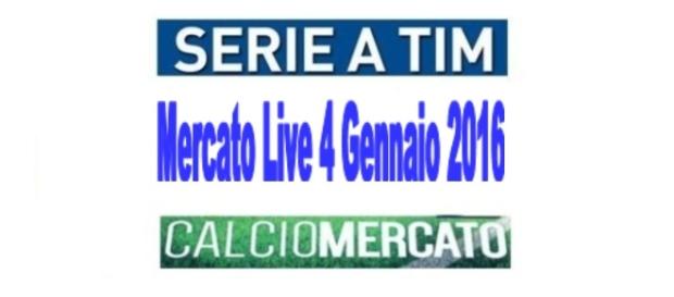 Calciomercato Live 4 gennaio 2016 Calciomercato Live 4 gennaio 2016