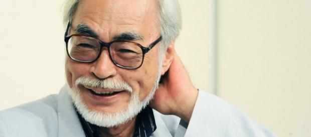 Imagem do diretor Miyazaki que completou 75 anos. Imagem do diretor Miyazaki que completou 75 anos.