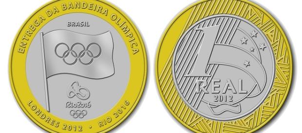 Um real de homenagem as Olímpiadas Um real de homenagem as Olímpiadas