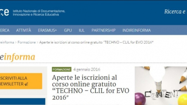Indire informa corso gratuito inglese