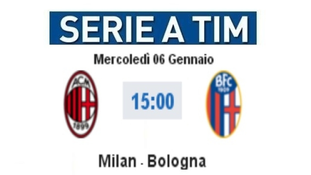 MIlan - Bologna in diretta live