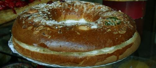 Típica Rosca de Reyes que se come en Argentina