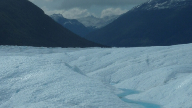 Fiume creato dallo scoglimento dei ghiacciai.
