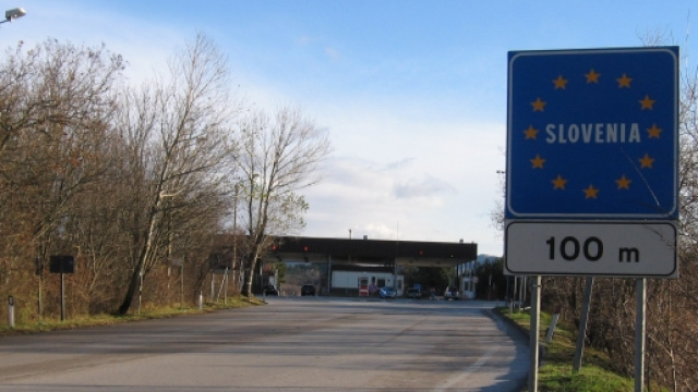 Il confine tra Slovenia ed Italia
